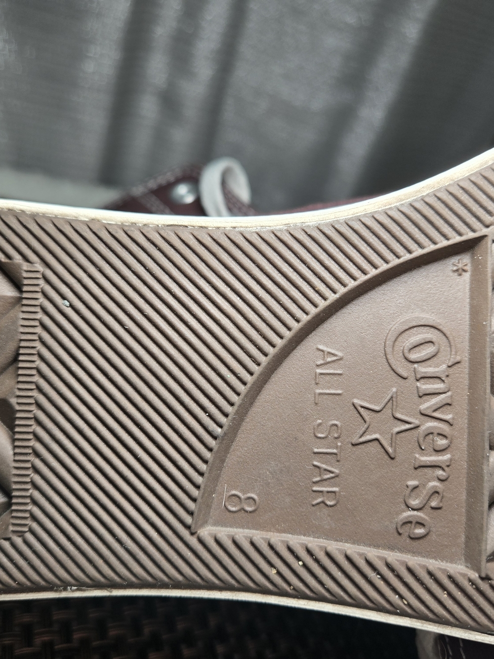 Converse High Top Sneakers Brown with White Accents - Picture 3 of 6